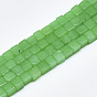 Natürliche Malaysia Jade Perlen Stränge, gefärbt, Würfel