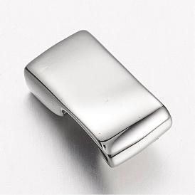 304 Stainless Steel Hook Clasps, For Leather Cord Bracelets Making