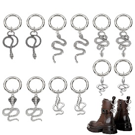 Змея, тибетский стиль, подвеска из сплава, украшения, с пружинными кольцами из цинкового сплава