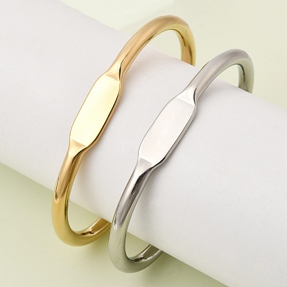 304 из нержавеющей стали манжеты браслеты, браслеты с крутящим моментом для женщин