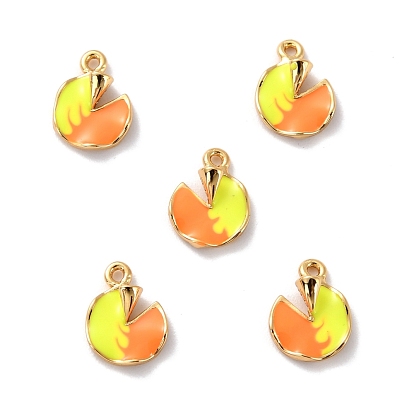 Латунь эмаль подвески, долговечный, без кадмия и без свинца, реальный 18 k позолоченный, листьев лотоса