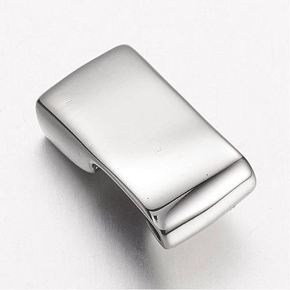 304 Stainless Steel Hook Clasps, For Leather Cord Bracelets Making