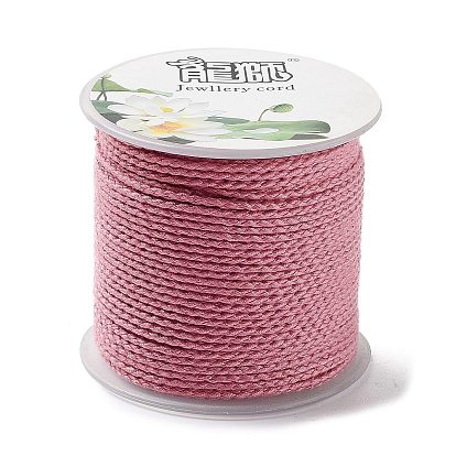 20м плетеный шнур из полиэстера для изготовления ювелирных изделий, круглые