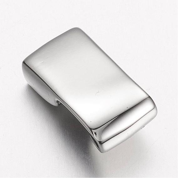 304 Stainless Steel Hook Clasps, For Leather Cord Bracelets Making
