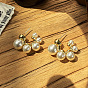 925 Silver Pearl C-shaped Earrings - Minimalist Design, Elegant and Stylish