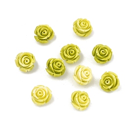 Резные бусины из синтетического коралла, цветок