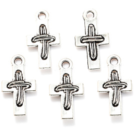 Сплавочные подвески тибетского стиля, крестик