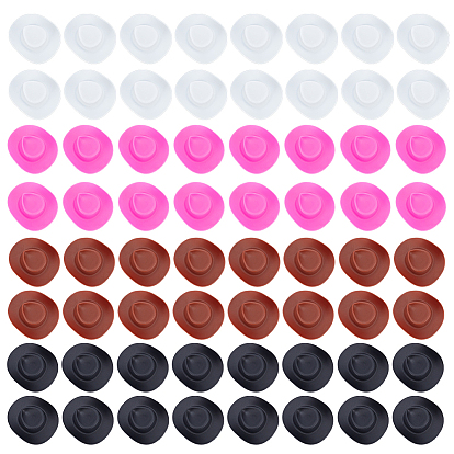 64шт 4 стиль пластиковые кукольные шляпы, ковбойской шляпе, аксессуары для изготовления кукол своими руками