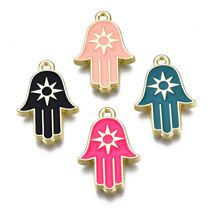 Акриловые подвески краскораспылительные, без кадмия, без никеля и без свинца, золотой свет, пальмовые прелести