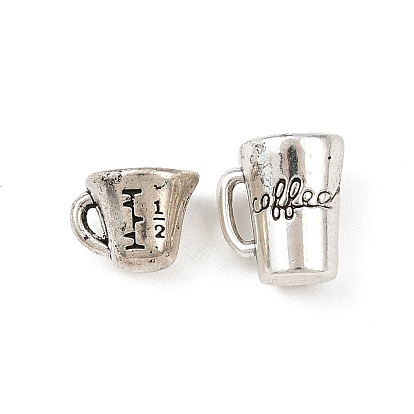 Сплавочные подвески тибетского стиля, амулеты чашка кофе