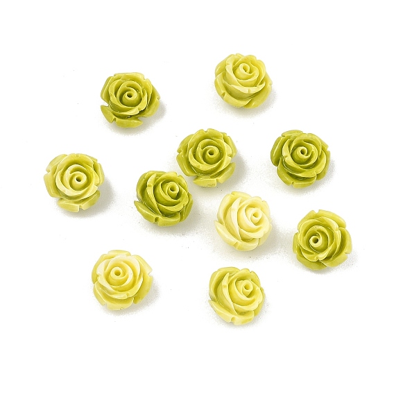 Резные бусины из синтетического коралла, цветок