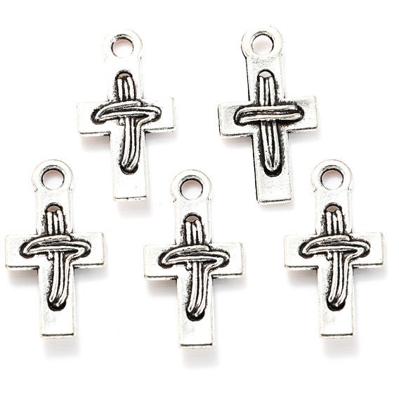 Сплавочные подвески тибетского стиля, крестик