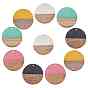 Resin & Wood Pendants, Flat Round