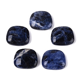 Natural Sodalite Cabochons, Trapezoid, Flat Back