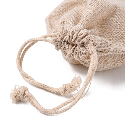 Cotton Packing Pouches Drawstring Bags, Gift Sachet Bags, Muslin Bag Reusable Tea Bag