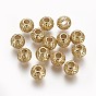 Alloy Beads, Long-Lasting Plated, Round