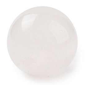 Natural Quartz Crystal Sphere Beads, No Hole/Undrilled, Rock Crystal Round Ball Beads