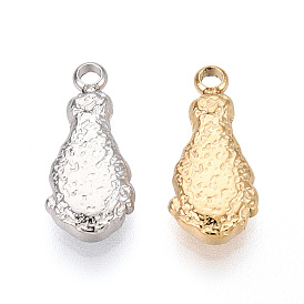 304 подвески из нержавеющей стали, ионное покрытие (ip), амулет куриной ножки