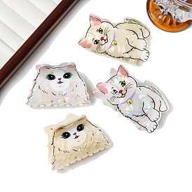 Заколки для волос из пвх, аксессуары для волос для женщин и девочек, форма кошки