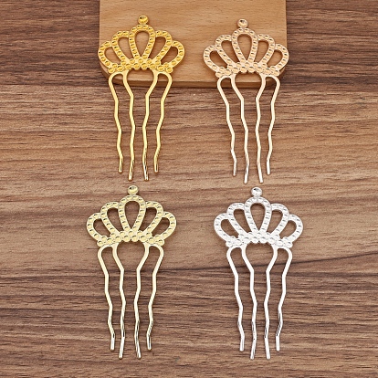 Гребень для волос из сплава, кабошон настройки, корона