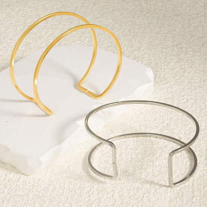 304 женские браслеты-манжеты из нержавеющей стали