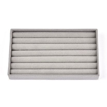 6-прямоугольные бархатные лотки для хранения обручальных колец