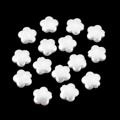 Cuentas de perlas de imitación de plástico abs, flor