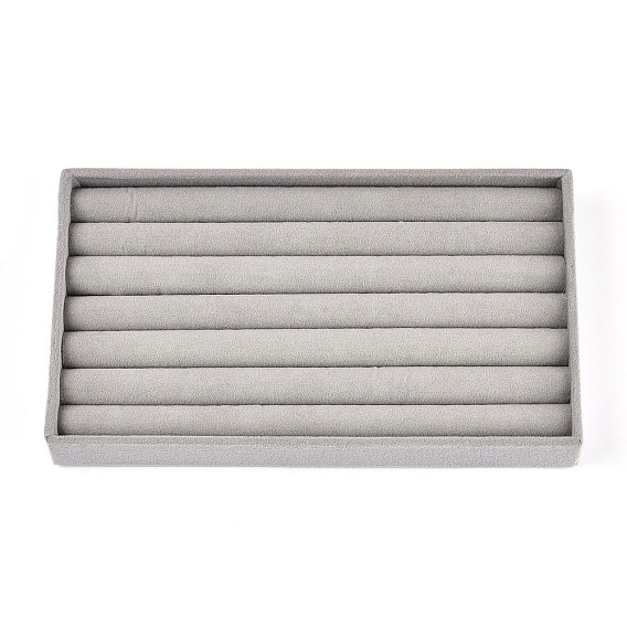 6-прямоугольные бархатные лотки для хранения обручальных колец