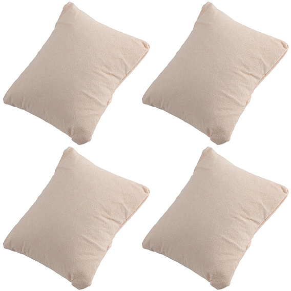 4 шт. ворсовая ткань для браслетов и часов, подушечка для демонстрации ювелирных изделий