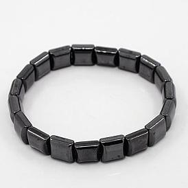 Fashionable Magnetic Synthetic Hematite Stretchy Bracelets