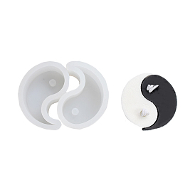 DIY Candle Silicone Molds, for 3D Scented Candle Making, Yin Yang