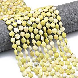 Натуральное сливочное масло нефрита бисер нитей, граненый шестиугольный разрез, плоско-круглые, с бисером