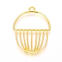 Alloy Open Back Bezel Pendants, For DIY UV Resin, Epoxy Resin, Pressed Flower Jewelry, Acorns