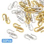 30 шт. 2 цвета тибетский стиль сплав S-образные застежки, без кадмия и без свинца