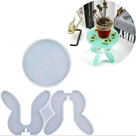 Food Grade Vase Holder Silicone Molds, Resin Casting Coaster Molds, For UV Resin, Epoxy Resin Craft Making