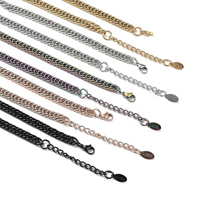 304 Stainless Steel Cuban Link Chain Necklace
