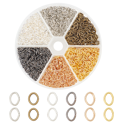 6 Bags 6 Colors Iron Quick Link Connectors, Ring