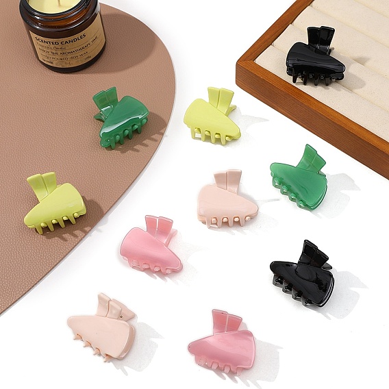 Заколки-коготь из морковного ацетата целлюлозы, аксессуары для волос для женщин и девочек