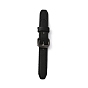 PU Imitation Leather Sew on Toggle Buckles, Tab Closures, Cloak Clasp Fasteners, with Iron Roller Buckles