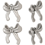 20 шт. 304 подвески из нержавеющей стали, очарование бантом, анти-тускнение, ионное покрытие (ip)