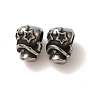 304 Stainless Steel Beads, Barrel with Star
