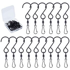 Gorgecraft Stainless Steel Swivel Hooks Clips, for Hanging Wind Spinners Wind Chimes Crystal Twisters Party Supply