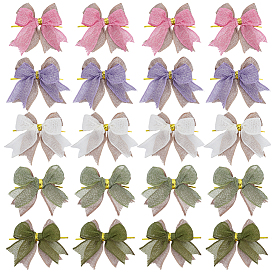 20 шт., мешковина, лента, бант, аксессуары для зародышей