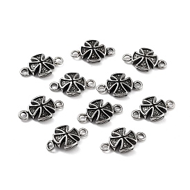 316 Surgical Stainless Steel Connector Charms, Cross Links
