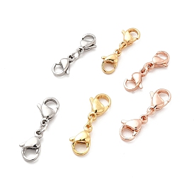 304 Stainless Steel Double Lobster Claw Clasps