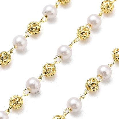 Цепи с круглыми звеньями из латуни и АБС-пластика, пайки, без кадмия, без никеля и без свинца, с катушкой