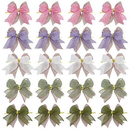 20 шт., мешковина, лента, бант, аксессуары для зародышей