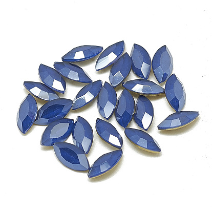 Сделай сам указал назад k 9 стеклянные кабошоны со стразами, случайное цветное покрытие, граненые, лошадиный глаз 