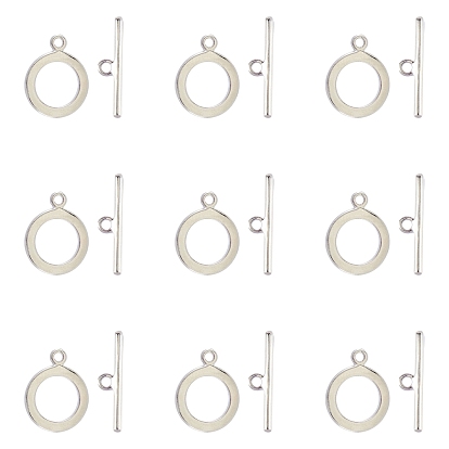 Brass Toggle Clasp, Nickel Free, Round Ring