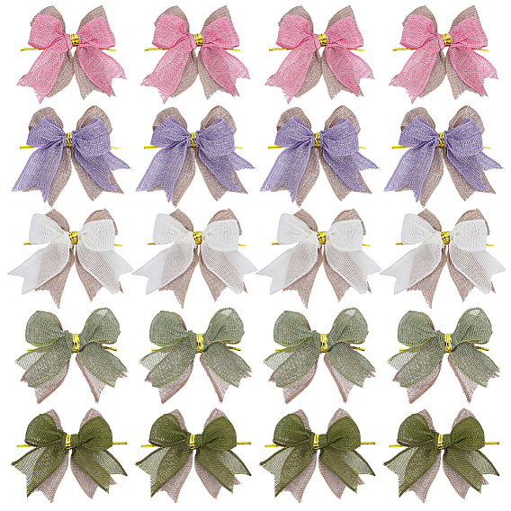 20 шт., мешковина, лента, бант, аксессуары для зародышей